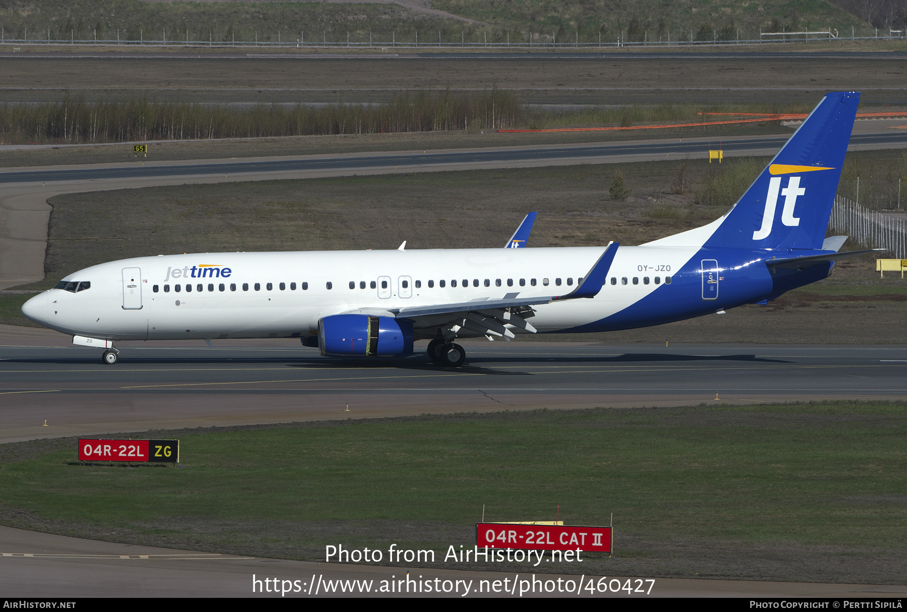 Aircraft Photo of OY-JZO | Boeing 737-8U3 | Jettime | AirHistory.net #460427