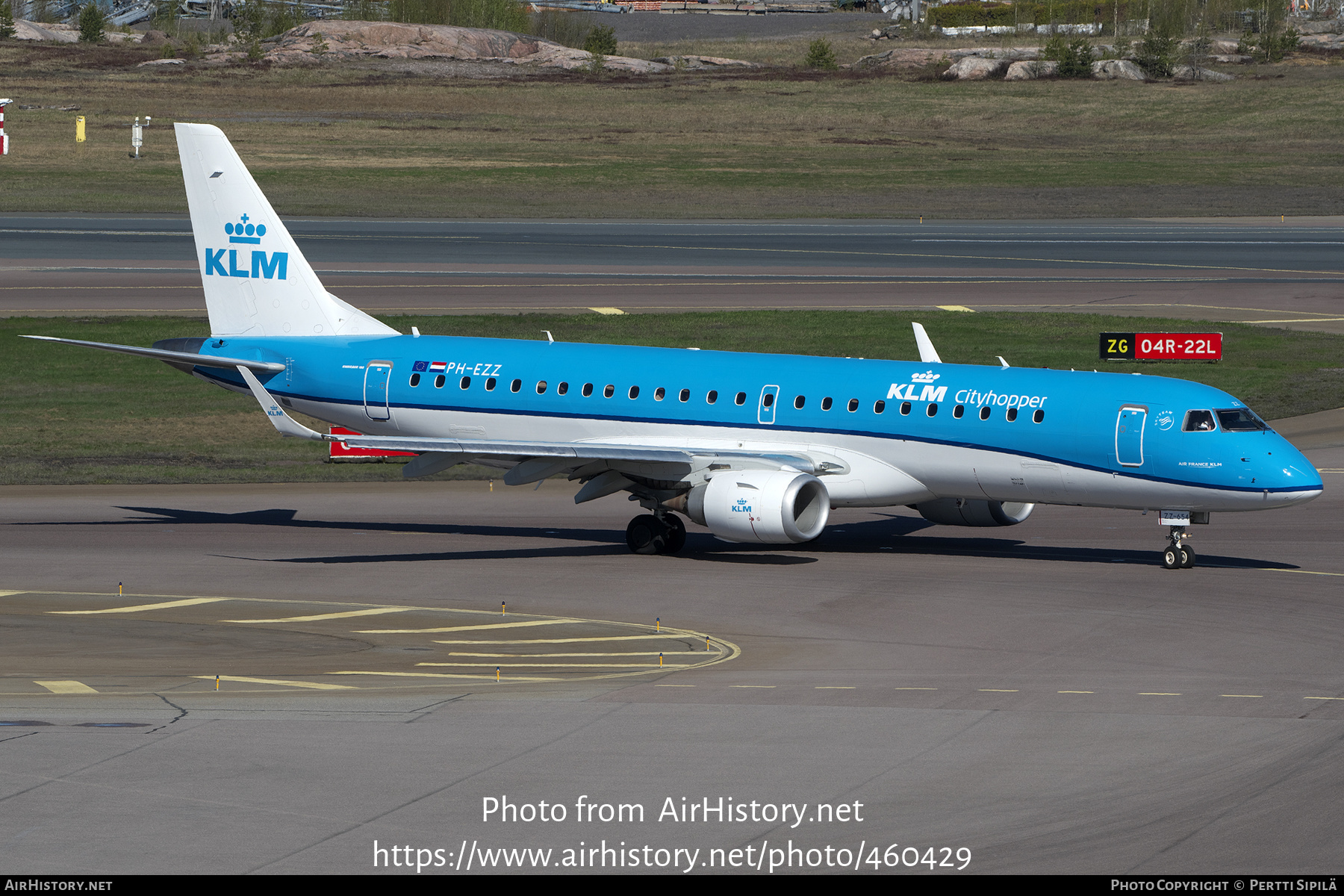 Aircraft Photo of PH-EZZ | Embraer 190STD (ERJ-190-100STD) | KLM Cityhopper | AirHistory.net #460429