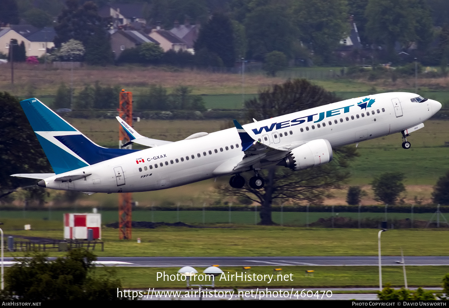 Aircraft Photo of C-GXAX | Boeing 737-8 Max 8 | WestJet | AirHistory.net #460470