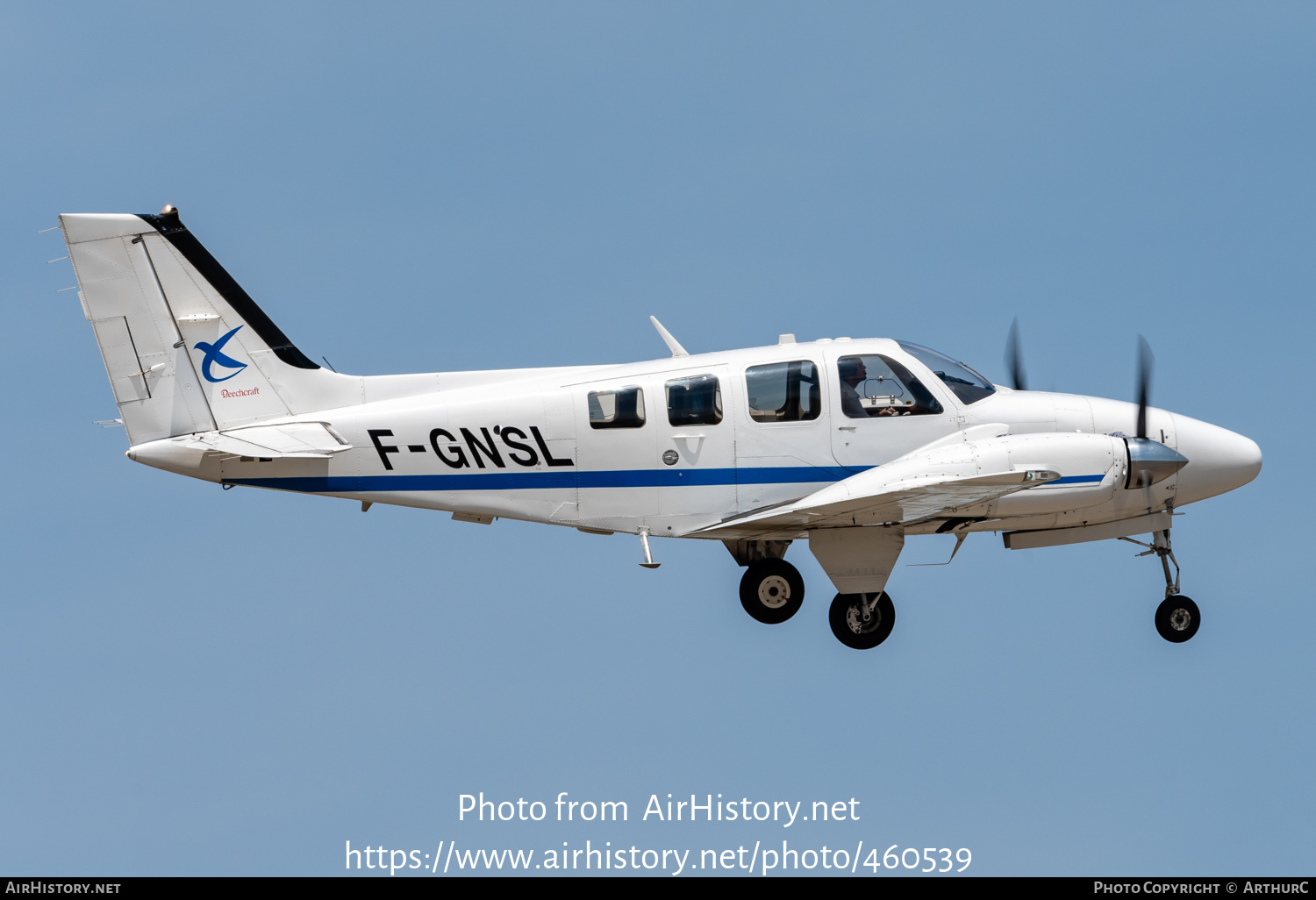 Aircraft Photo of F-GNSL | Raytheon 58 Baron | AirHistory.net #460539