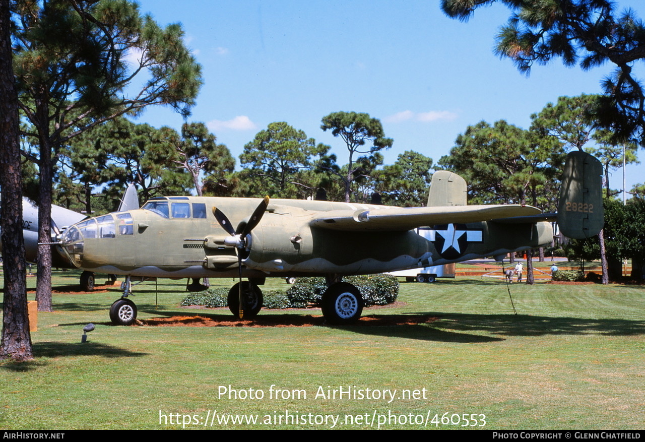 Aircraft Photo of 43-28222 / 28222 | North American B-25J Mitchell | USA - Air Force | AirHistory.net #460553