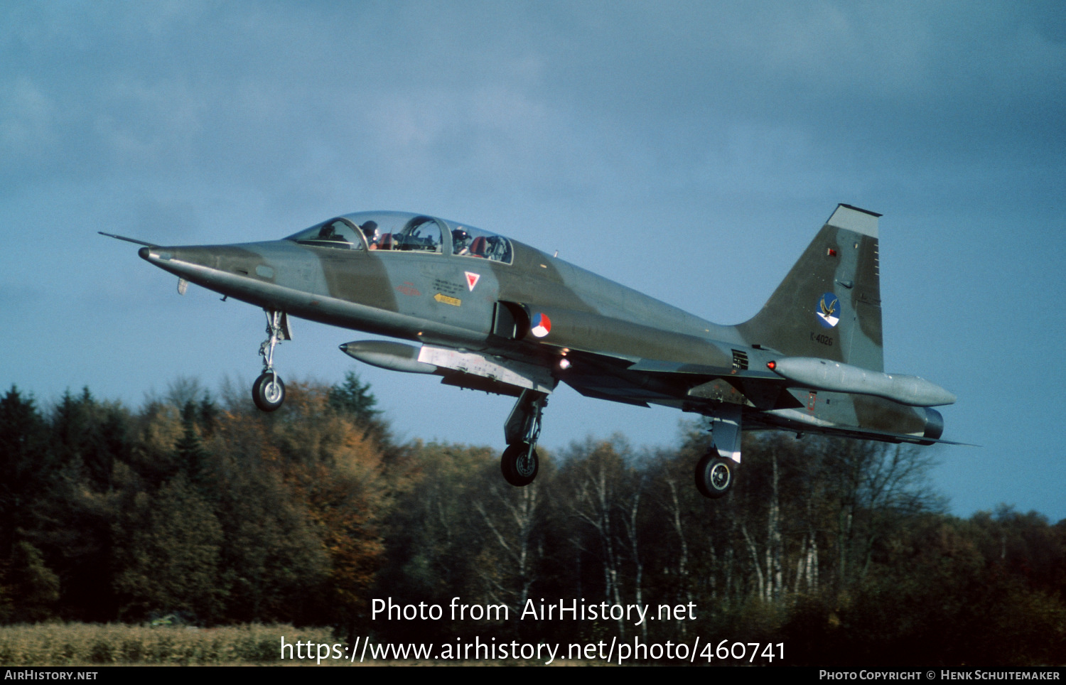 Aircraft Photo of K-4026 | Canadair NF-5B | Netherlands - Air Force | AirHistory.net #460741