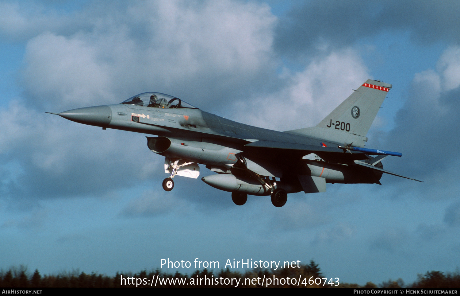 Aircraft Photo of J-200 | General Dynamics F-16A Fighting Falcon | Netherlands - Air Force | AirHistory.net #460743