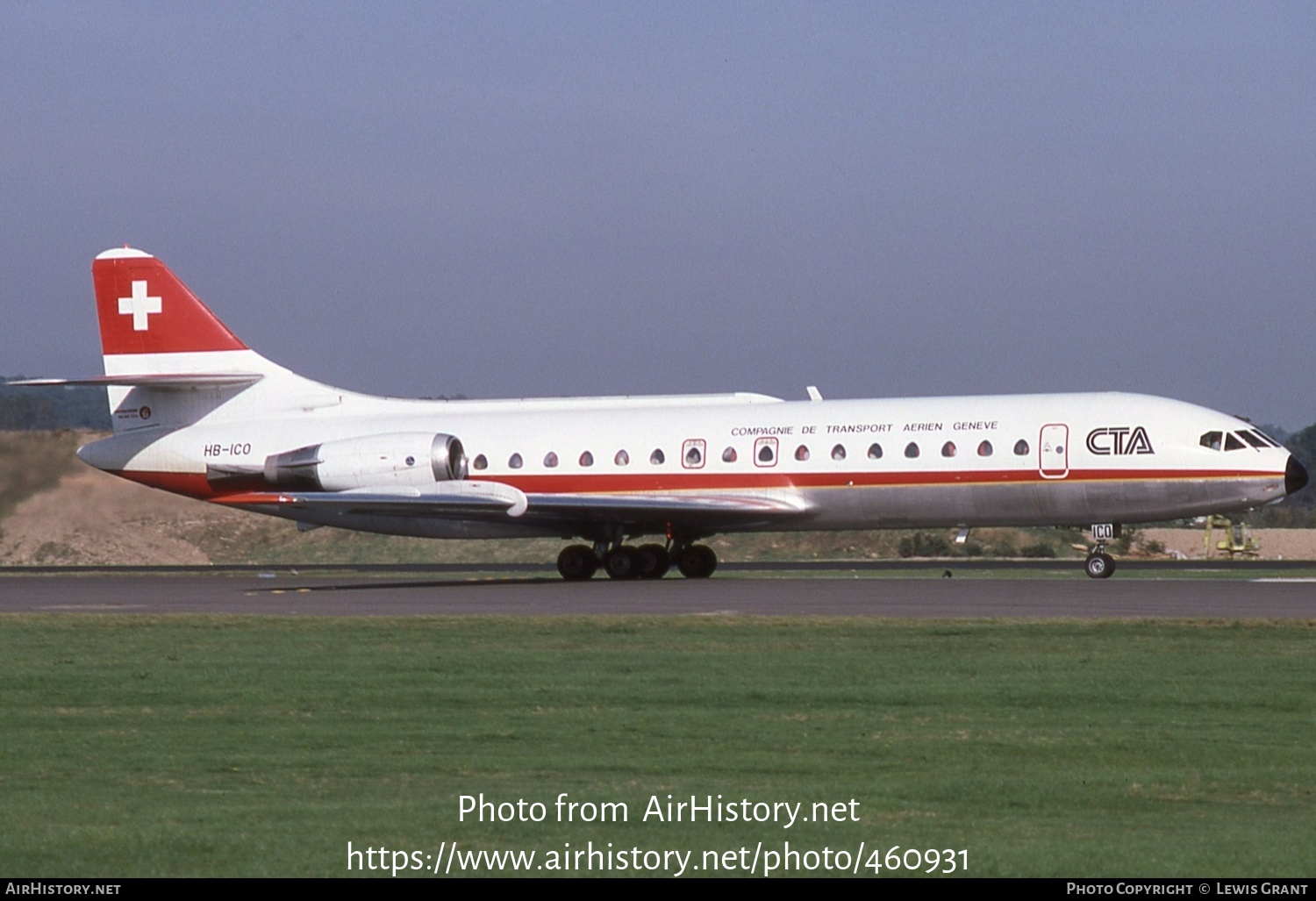 Aircraft Photo of HB-ICO | Sud SE-210 Caravelle 10B1R | CTA - Compagnie de Transport Aérien | AirHistory.net #460931