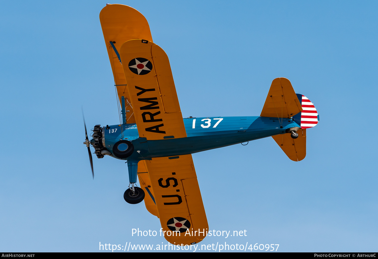 Aircraft Photo of N56608 | Boeing PT-17 Kaydet (A75N1) | USA - Air Force | AirHistory.net #460957