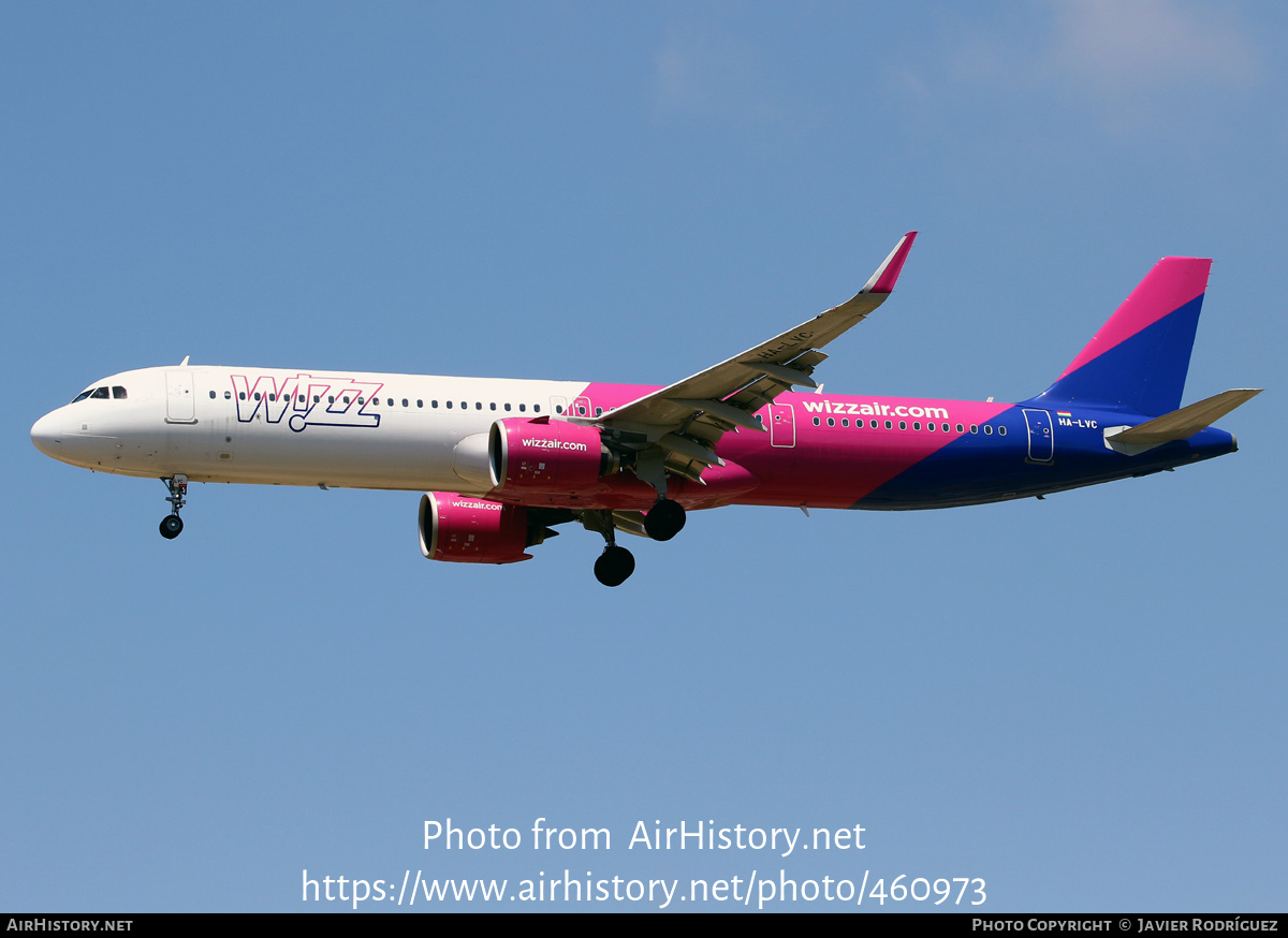 Aircraft Photo of HA-LVC | Airbus A321-271NX | Wizz Air | AirHistory.net #460973