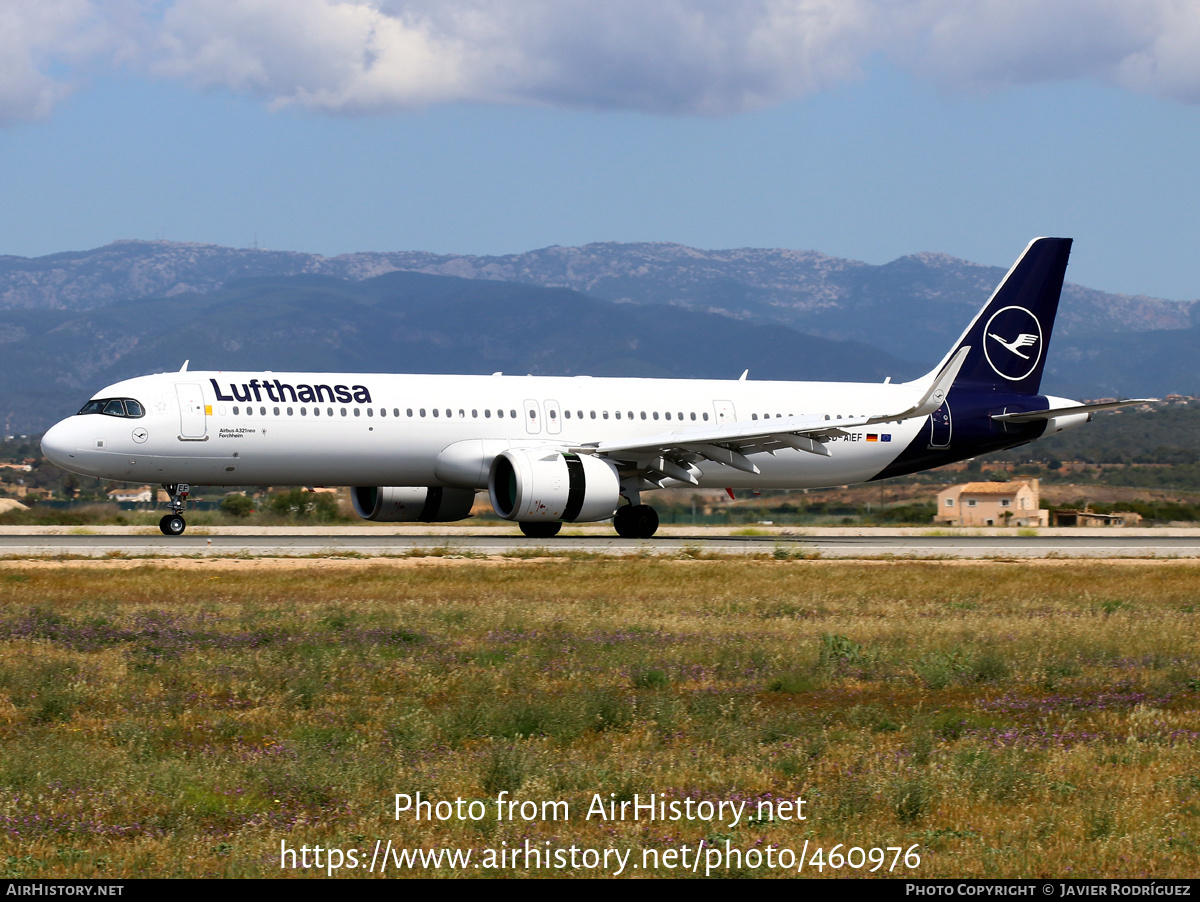 Aircraft Photo of D-AIEF | Airbus A321-271NX | Lufthansa | AirHistory.net #460976