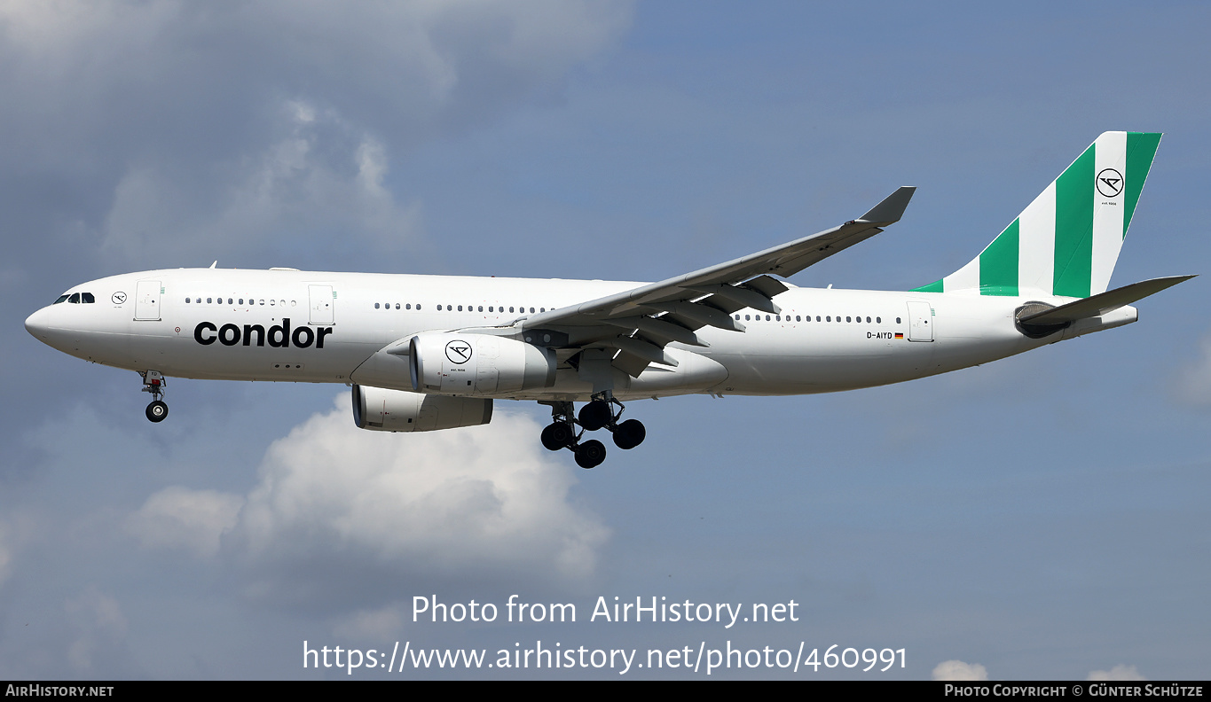 Aircraft Photo of D-AIYD | Airbus A330-243 | Condor Flugdienst | AirHistory.net #460991