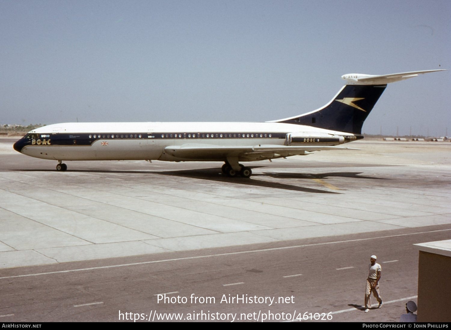 Aircraft Photo of G-ARVB | Vickers VC10 Srs1101 | BOAC - British Overseas Airways Corporation | AirHistory.net #461026