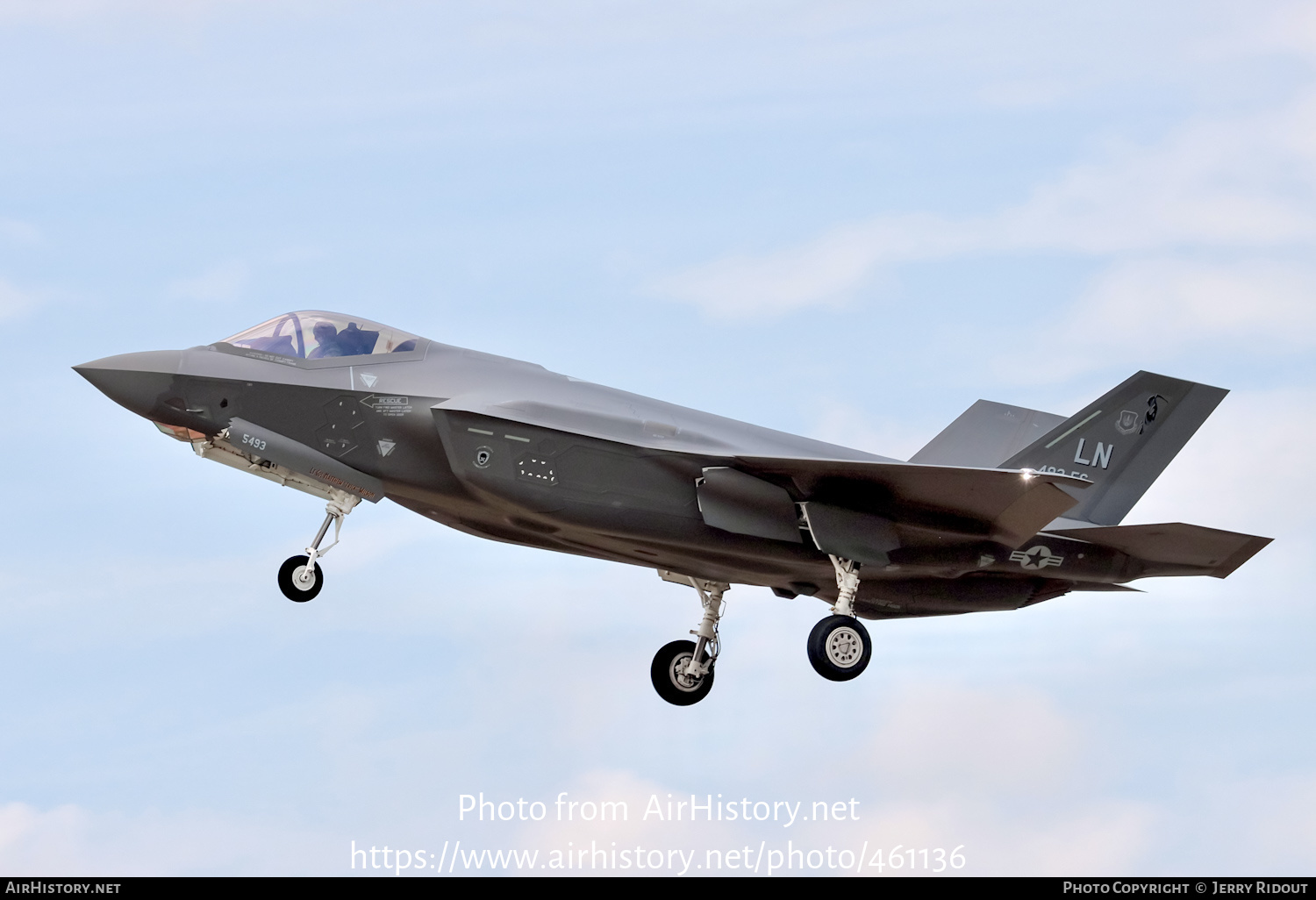 Aircraft Photo of 19-5493 / AF19-5493 | Lockheed Martin F-35A Lightning II | USA - Air Force | AirHistory.net #461136