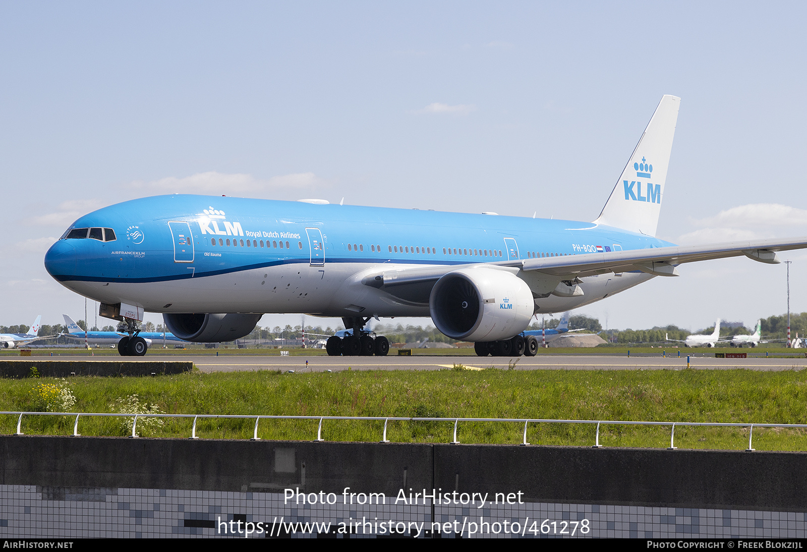 Aircraft Photo of PH-BQO | Boeing 777-206/ER | KLM - Royal Dutch Airlines | AirHistory.net #461278