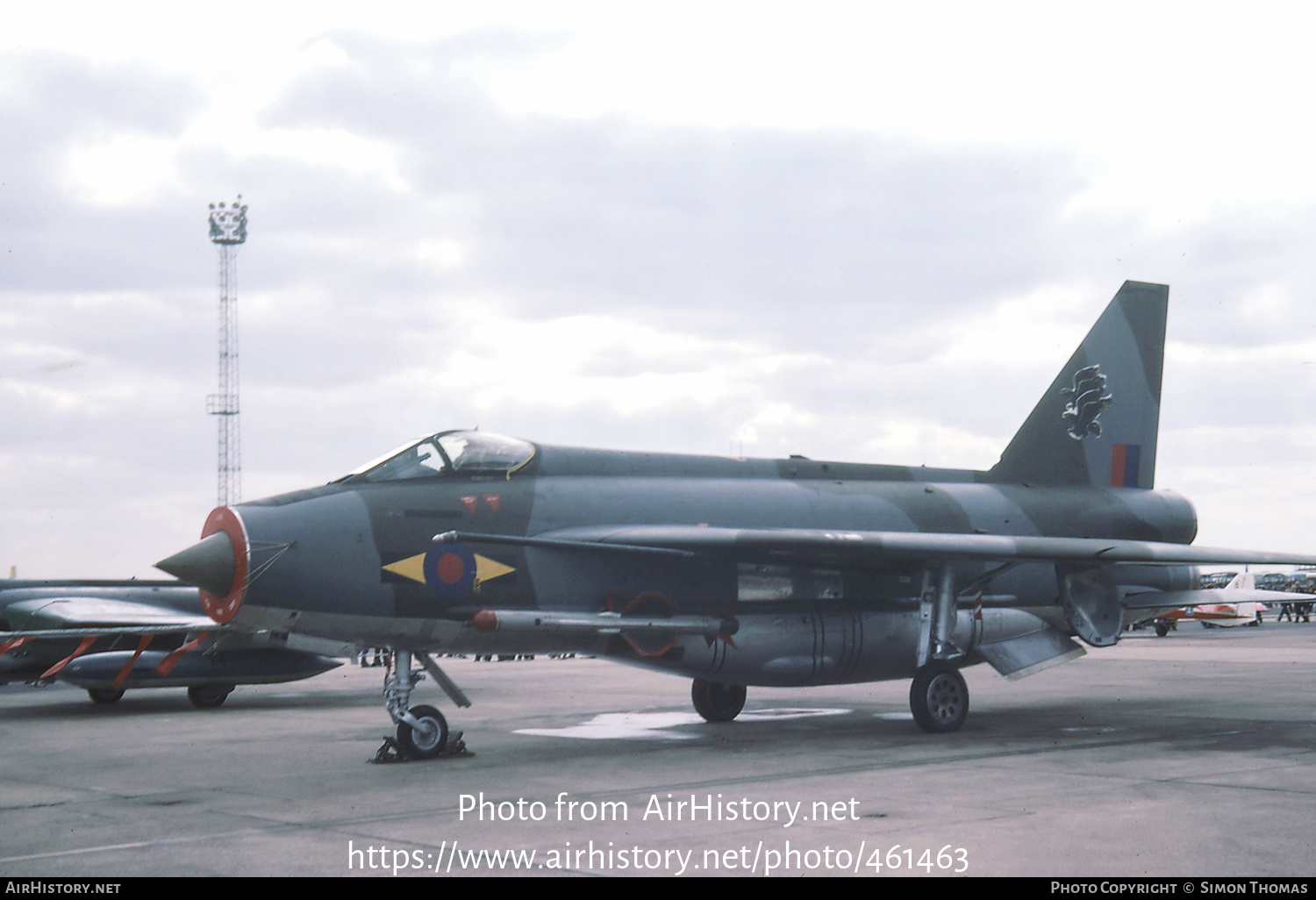 Aircraft Photo of XR752 | English Electric Lightning F6 | UK - Air Force | AirHistory.net #461463