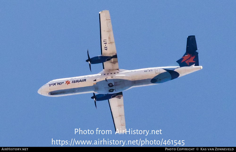 Aircraft Photo of 4X-ATI | ATR ATR-72-500 (ATR-72-212A) | Israir | AirHistory.net #461545