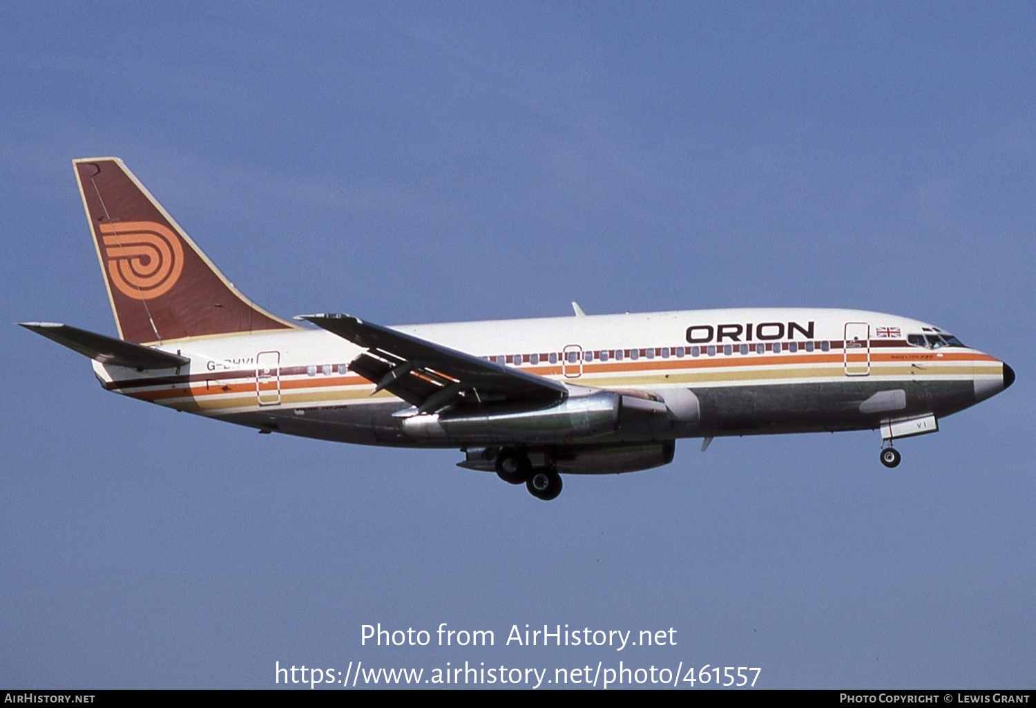 Aircraft Photo of G-BHVI | Boeing 737-2T5/Adv | Orion Airways | AirHistory.net #461557