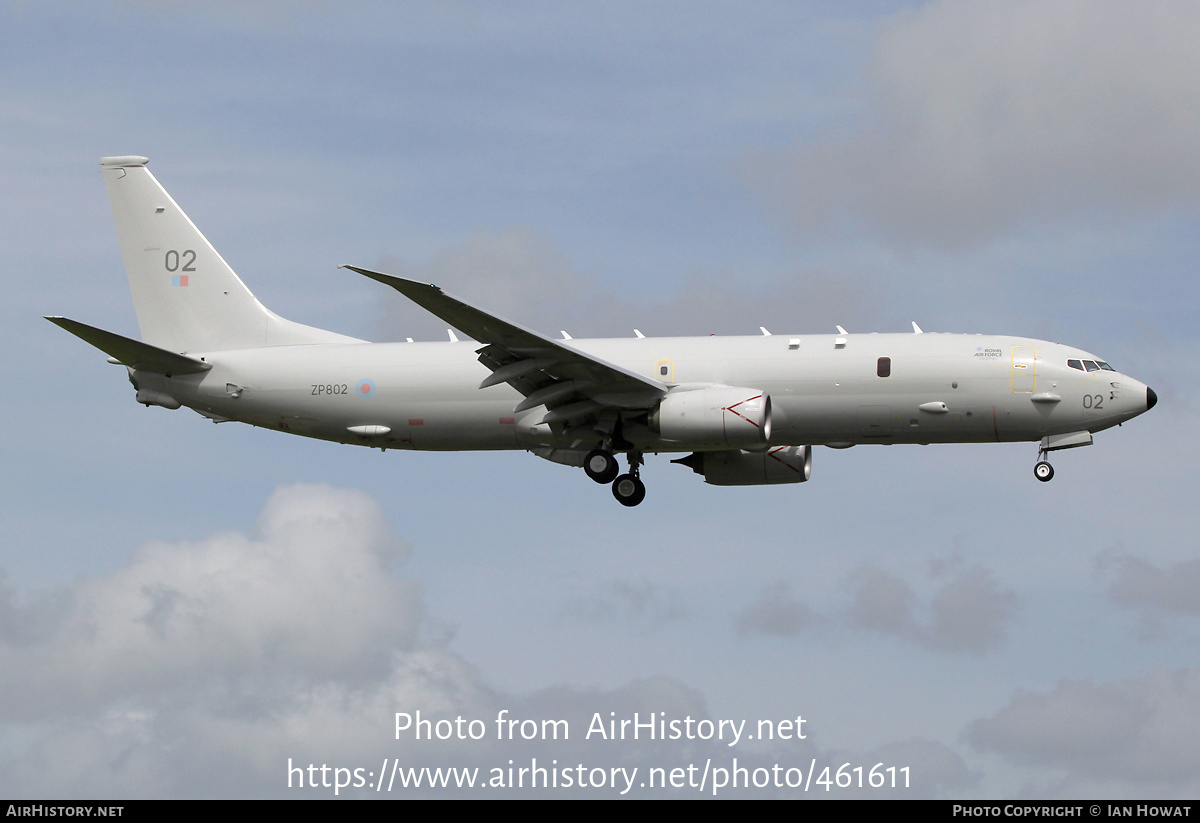 Aircraft Photo of ZP802 | Boeing P-8A Poseidon MRA1 | UK - Air Force | AirHistory.net #461611