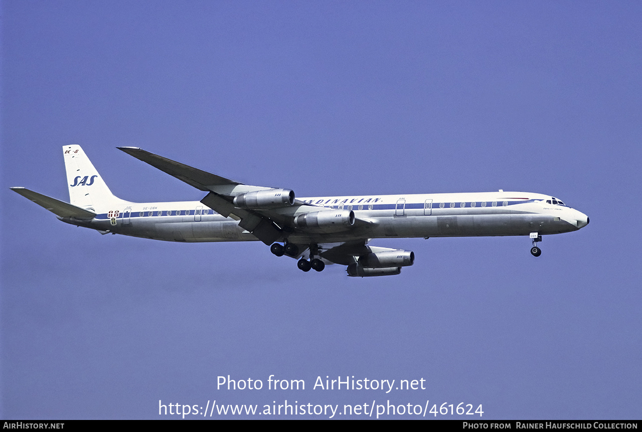 Aircraft Photo of SE-DBK | McDonnell Douglas DC-8-63 | Scandinavian Airlines - SAS | AirHistory.net #461624