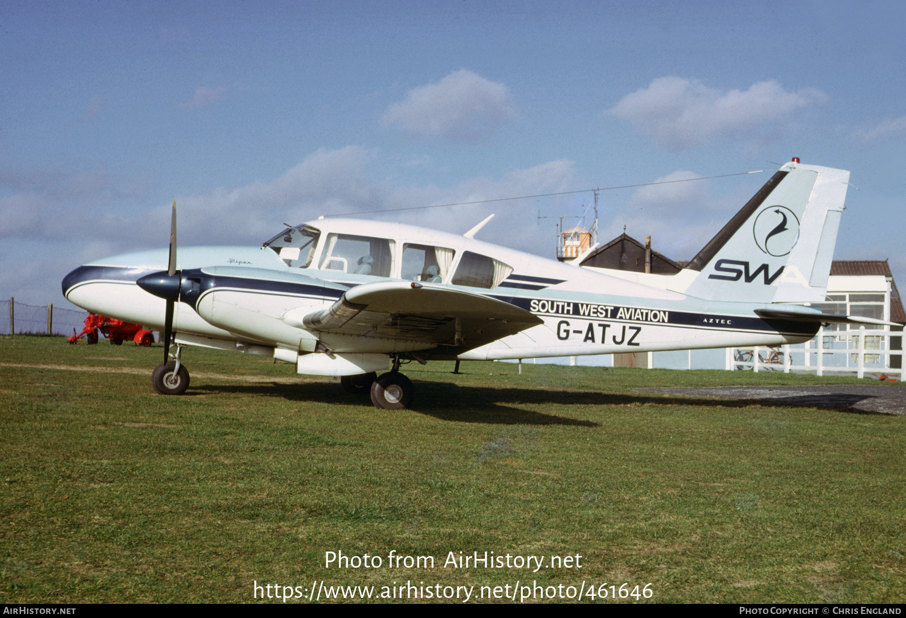 Aircraft Photo of G-ATJZ | Piper PA-23-250 Aztec C | South West Aviation - SWA | AirHistory.net #461646