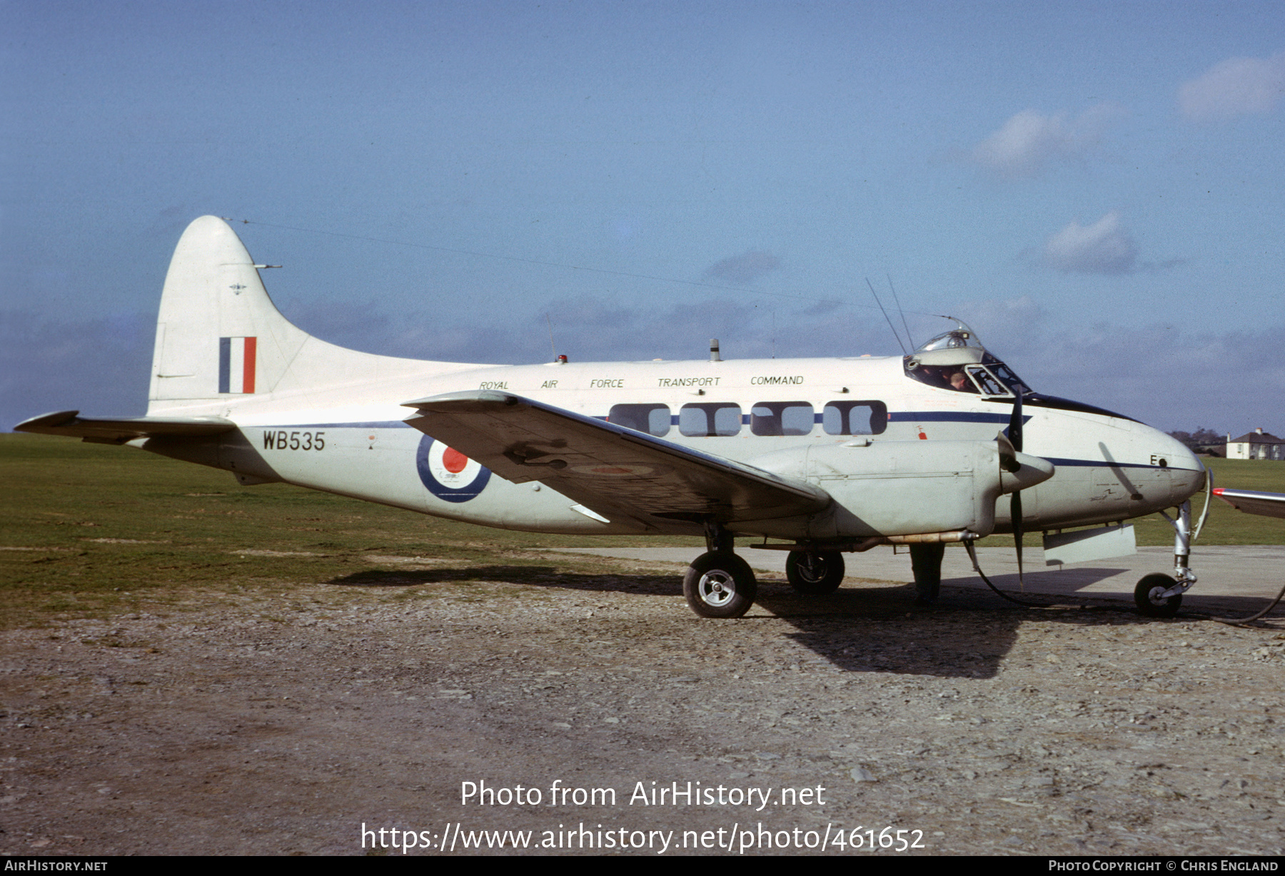 Aircraft Photo of WB535 | De Havilland D.H. 104 Devon C1 | UK - Air ...