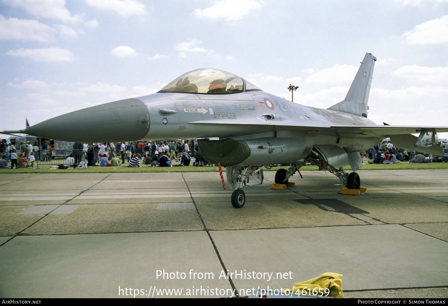 Aircraft Photo of E-607 | General Dynamics F-16A Fighting Falcon | Denmark - Air Force | AirHistory.net #461659