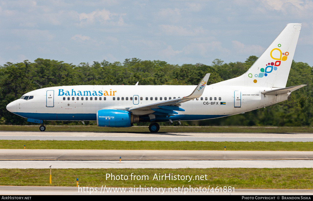 Aircraft Photo of C6-BFX | Boeing 737-790 | Bahamasair | AirHistory.net #461881