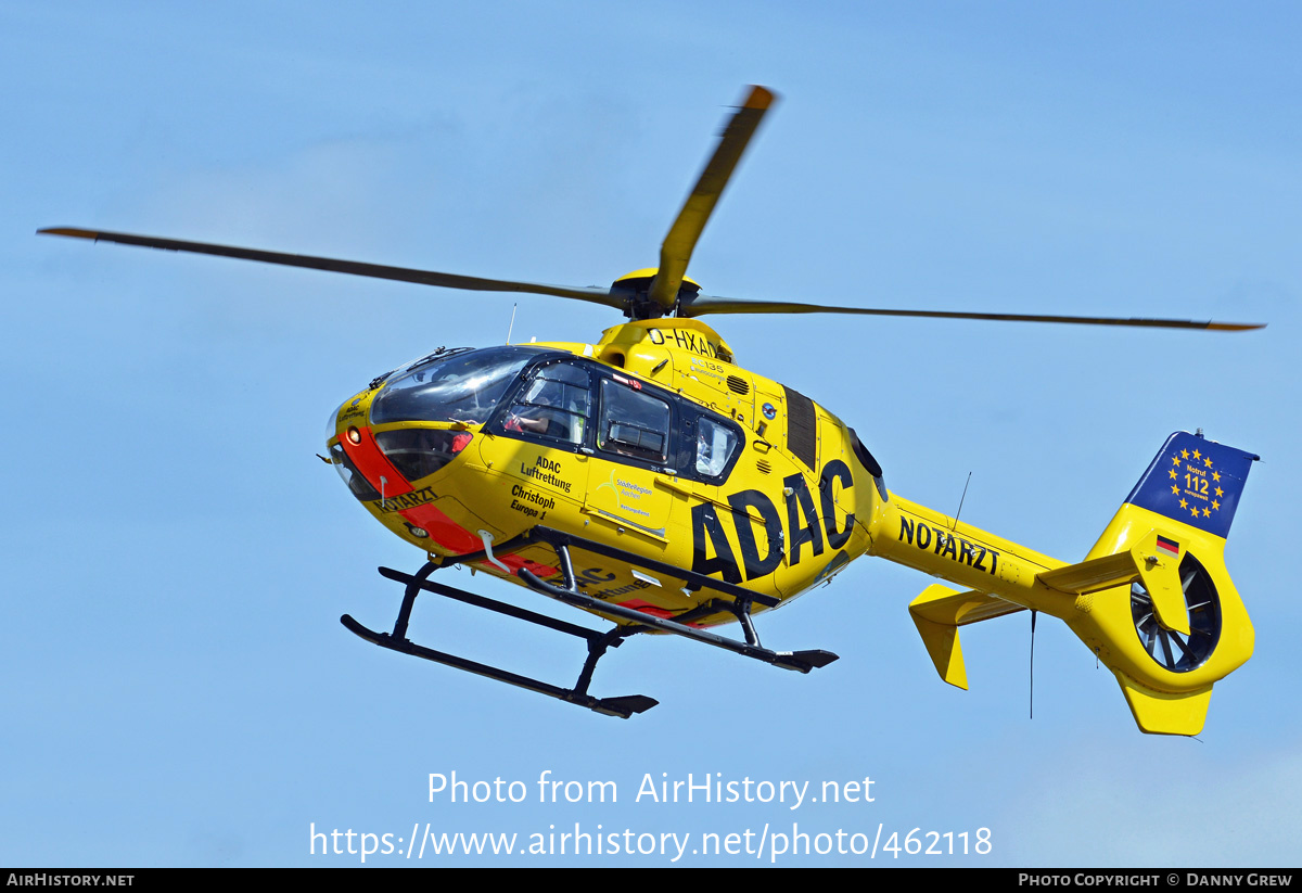 Aircraft Photo of D-HXAD | Eurocopter EC-135P-2+ | ADAC Luftrettung | AirHistory.net #462118