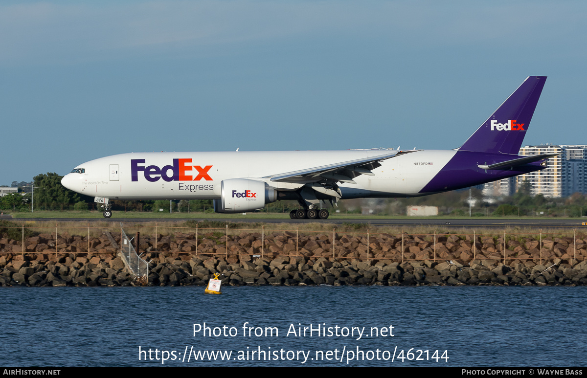 Aircraft Photo of N870FD | Boeing 777-F | FedEx Express - Federal Express | AirHistory.net #462144