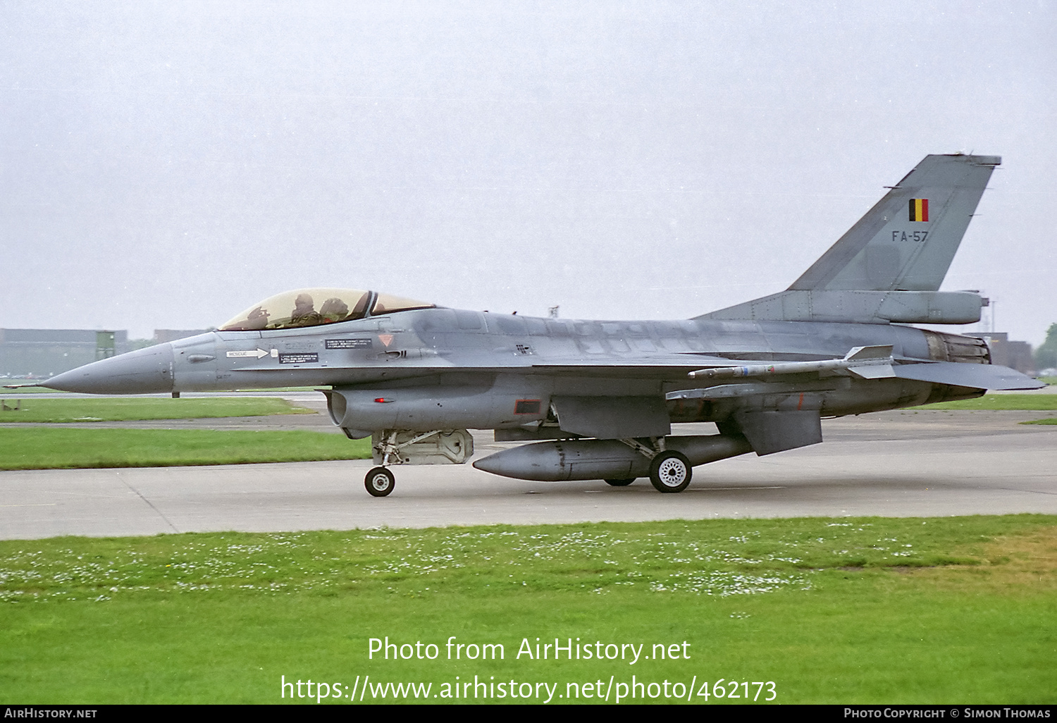 Aircraft Photo of FA-57 | General Dynamics F-16A Fighting Falcon | Belgium - Air Force | AirHistory.net #462173