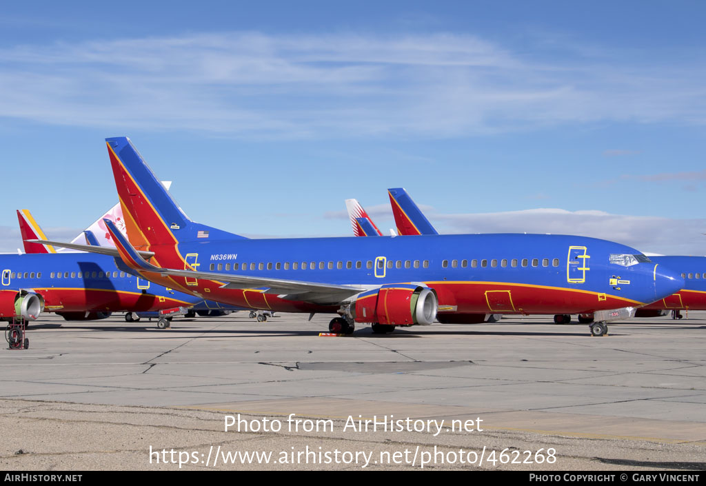 Aircraft Photo of N636WN | Boeing 737-3H4 | Southwest Airlines | AirHistory.net #462268