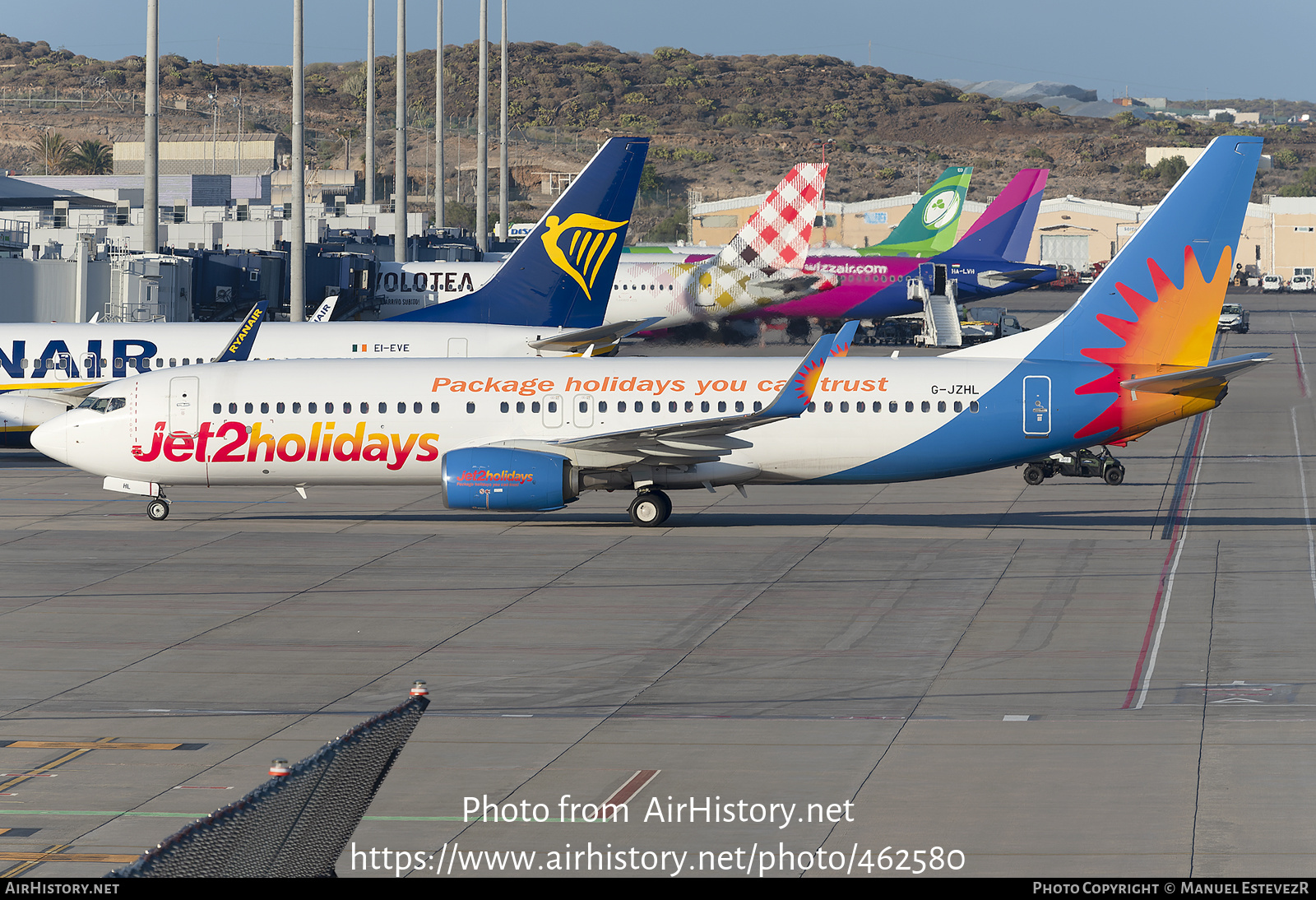 Aircraft Photo of G-JZHL | Boeing 737-800 | Jet2 Holidays | AirHistory.net #462580