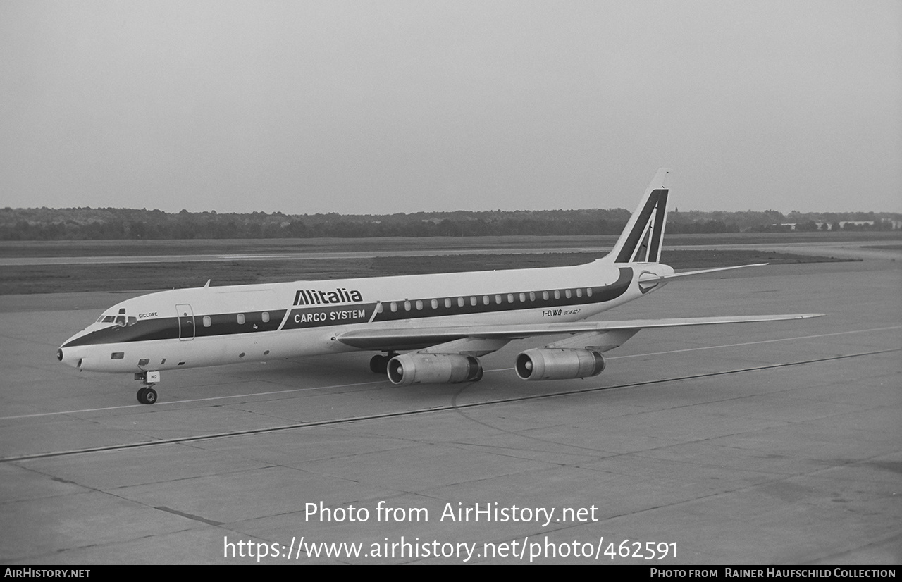 Aircraft Photo of I-DIWQ | McDonnell Douglas DC-8-62CF | Alitalia Cargo System | AirHistory.net #462591