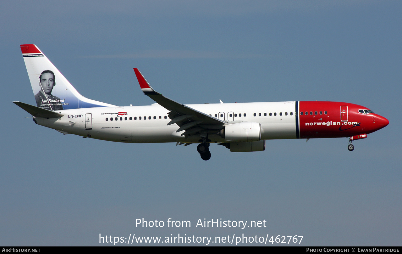 Aircraft Photo of LN-ENR | Boeing 737-800 | Norwegian | AirHistory.net #462767