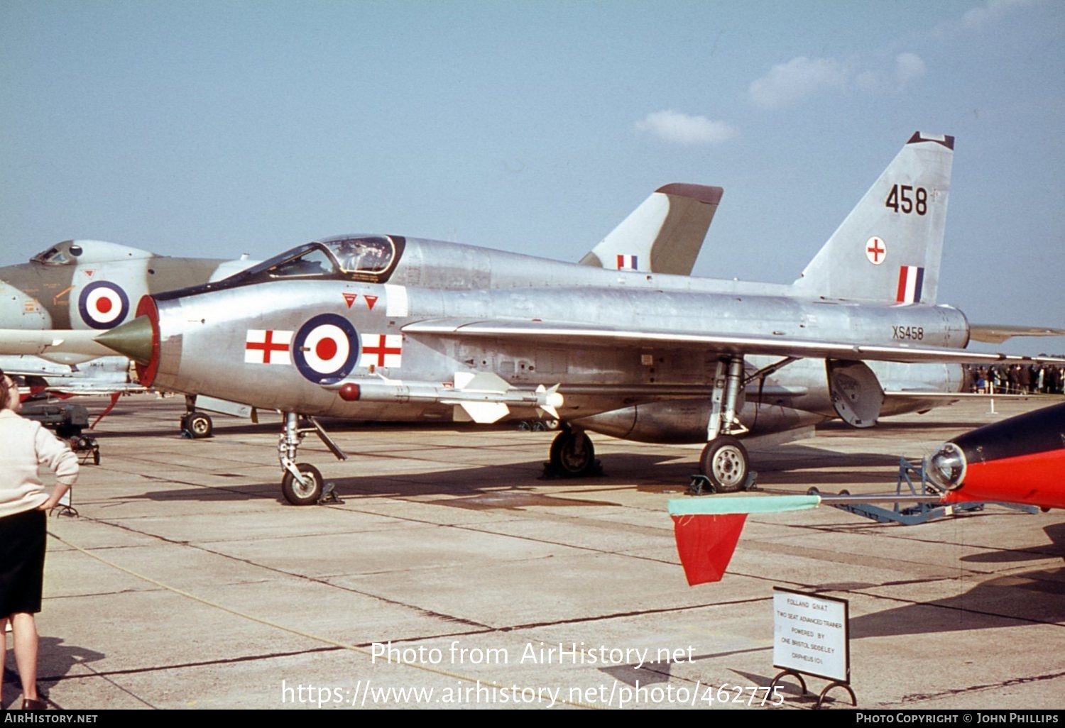 Aircraft Photo of XS458 | English Electric Lightning T5 | UK - Air Force | AirHistory.net #462775