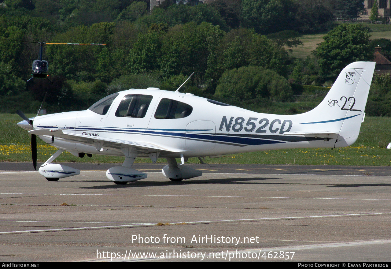 Aircraft Photo of N852CD | Cirrus SR-22 G1 | AirHistory.net #462857