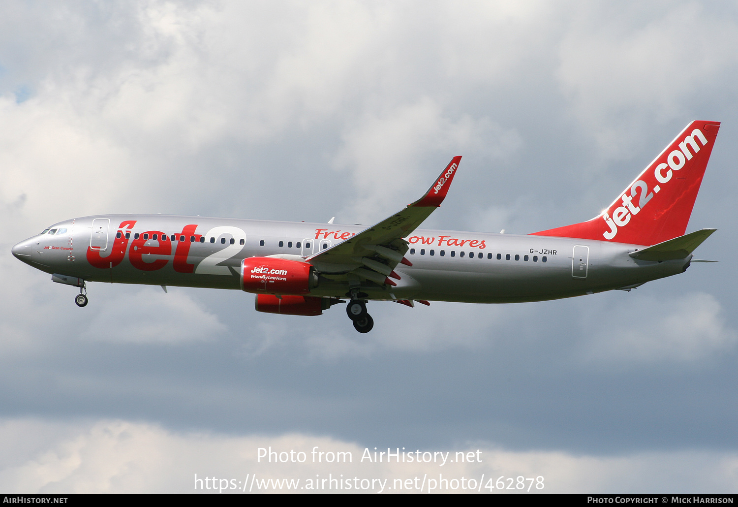 Aircraft Photo of G-JZHR | Boeing 737-800 | Jet2 | AirHistory.net #462878