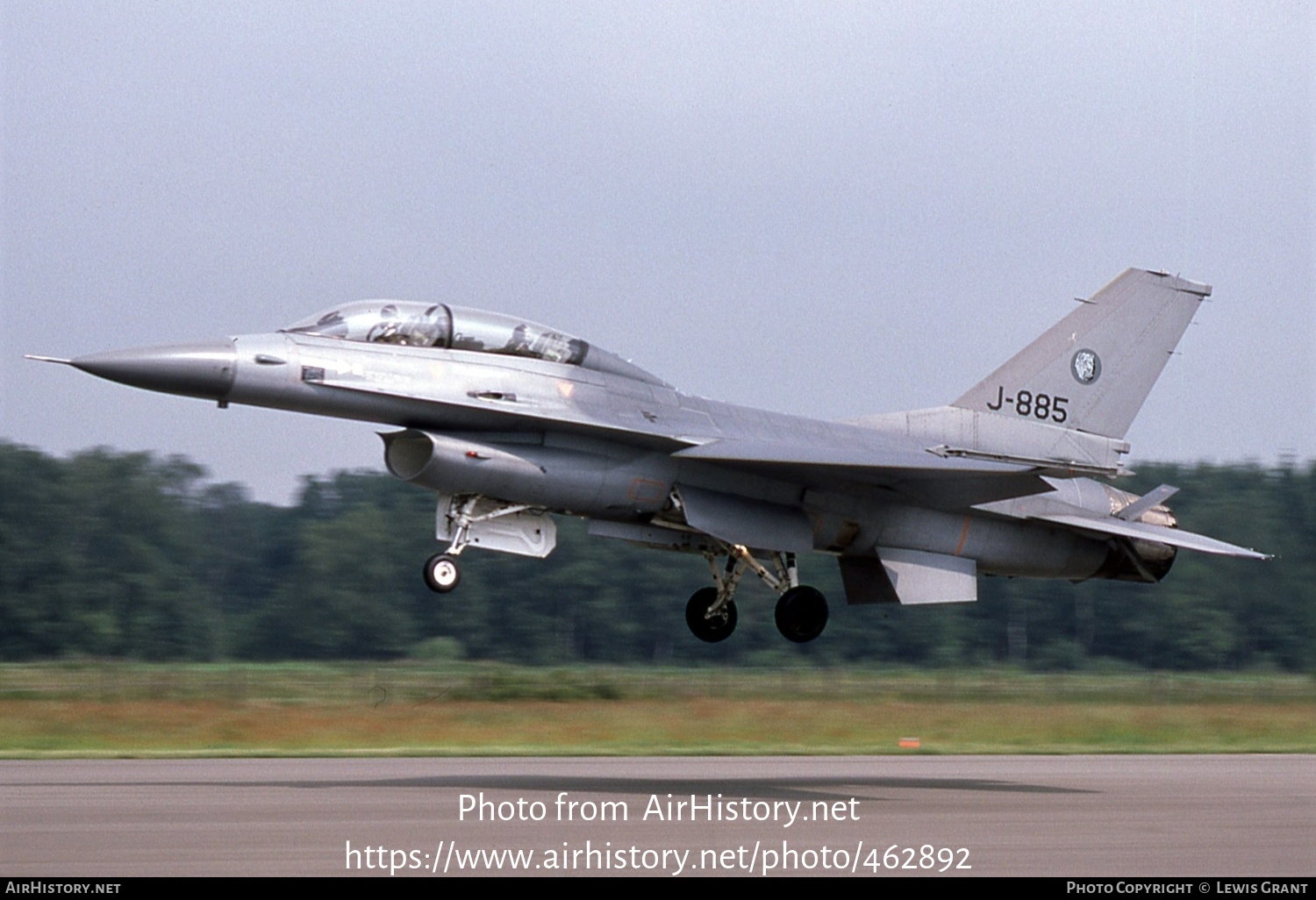 Aircraft Photo of J-885 | General Dynamics F-16B Fighting Falcon | Netherlands - Air Force | AirHistory.net #462892