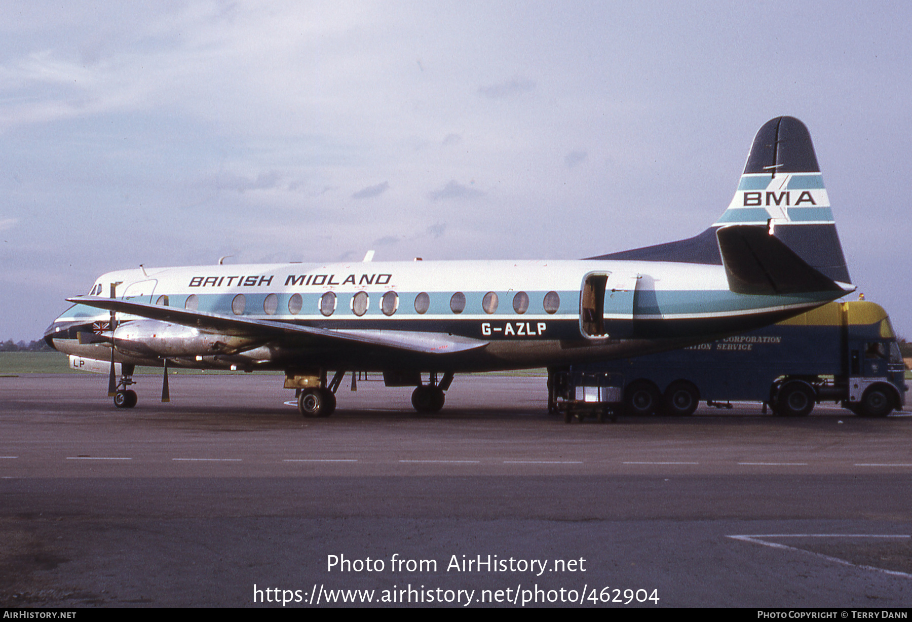 Aircraft Photo of G-AZLP | Vickers 813 Viscount | British Midland Airways - BMA | AirHistory.net #462904