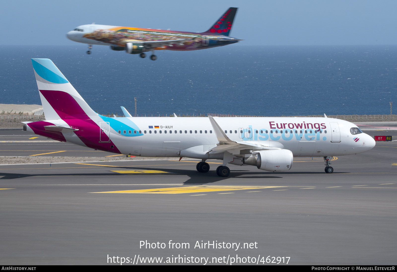 Aircraft Photo of D-AIUY | Airbus A320-214 | Eurowings Discover | AirHistory.net #462917