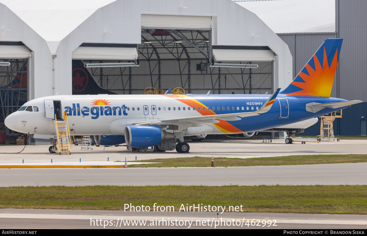 Aircraft Photo of N209NV | Airbus A320-214 | Allegiant Air | AirHistory.net #462992