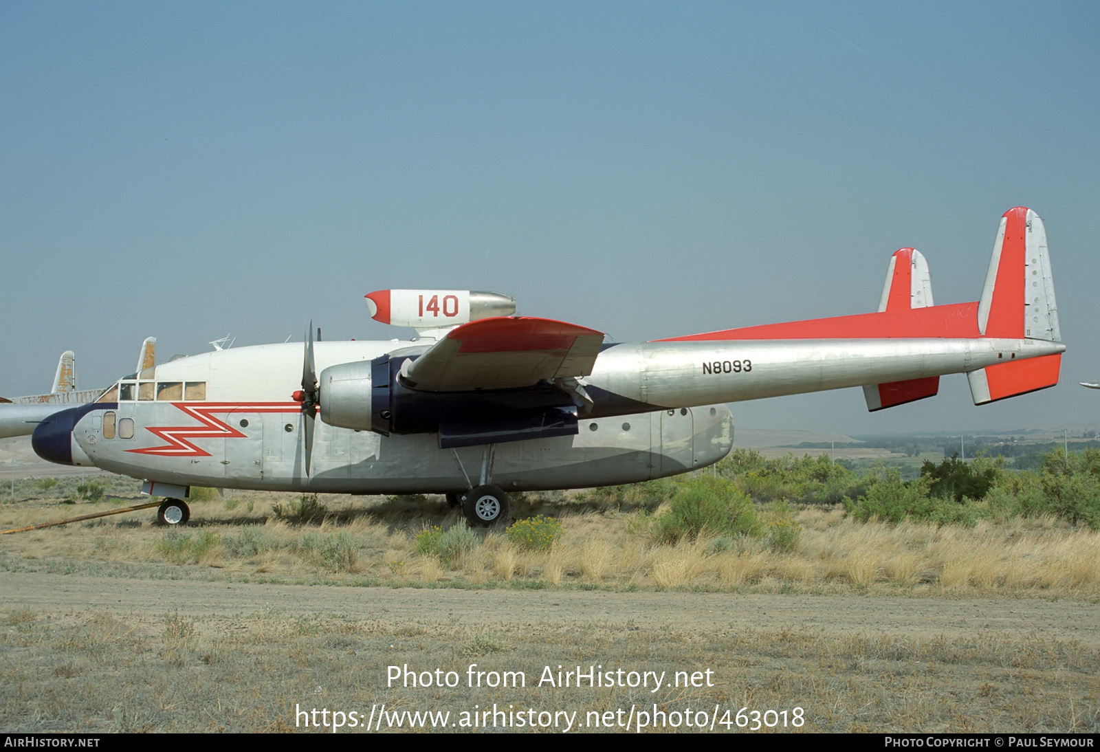 Aircraft Photo of N8093 | Fairchild C-119G(AT) Flying Boxcar | Hawkins & Powers Aviation | AirHistory.net #463018