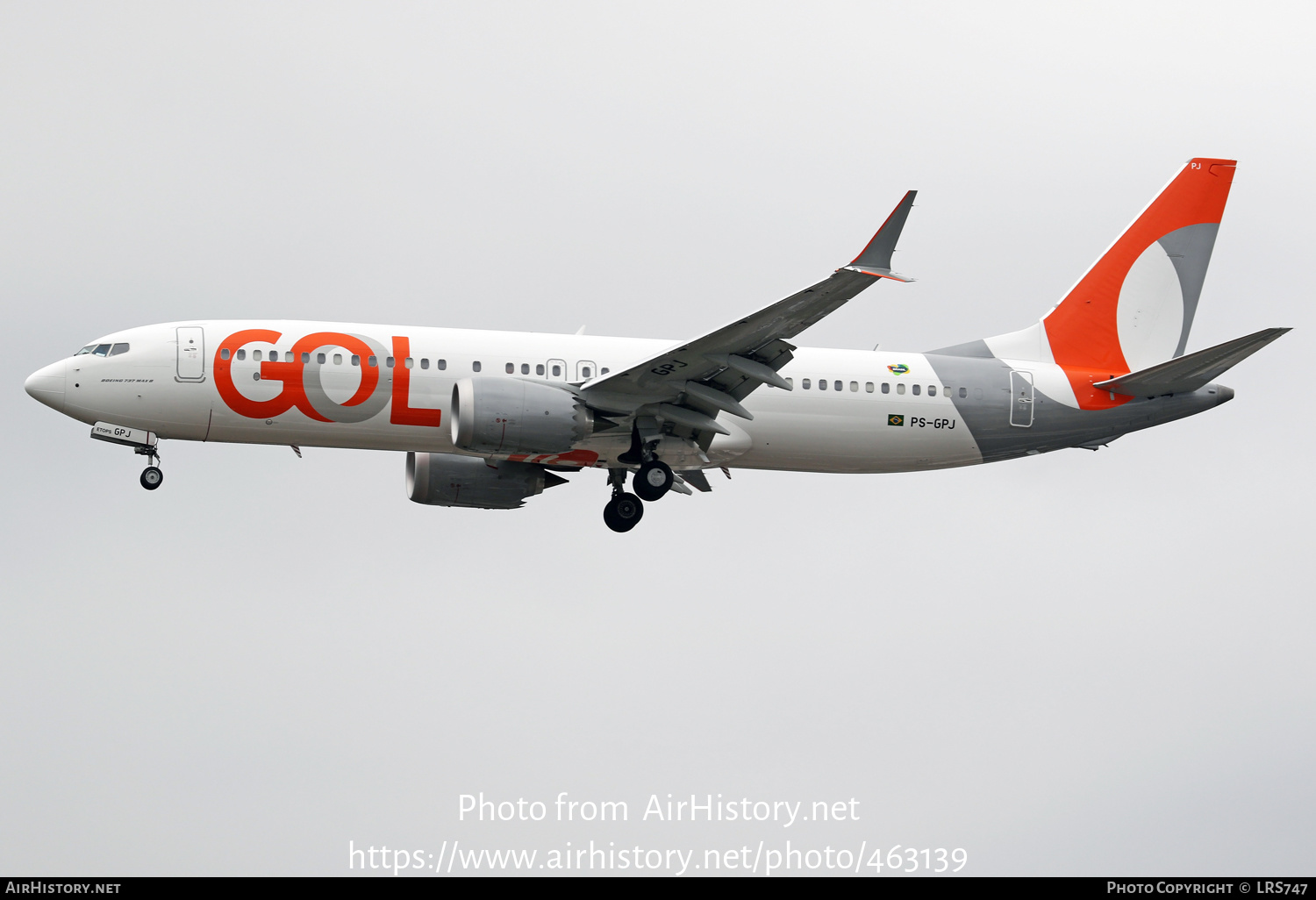 Aircraft Photo of PS-GPJ | Boeing 737-8 Max 8 | GOL Linhas Aéreas | AirHistory.net #463139