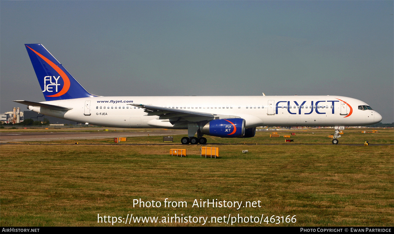 Aircraft Photo of G-FJEA | Boeing 757-23A | Flyjet | AirHistory.net #463166