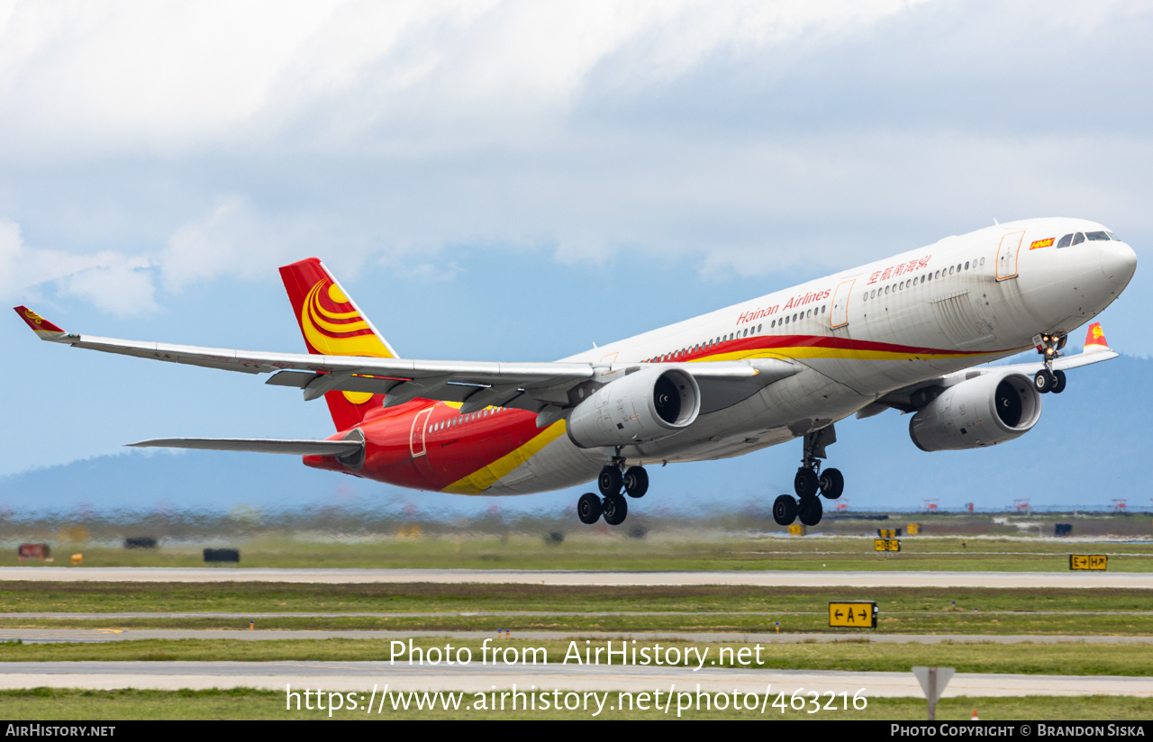 Aircraft Photo Of B-1020 | Airbus A330-343 | Hainan Airlines ...