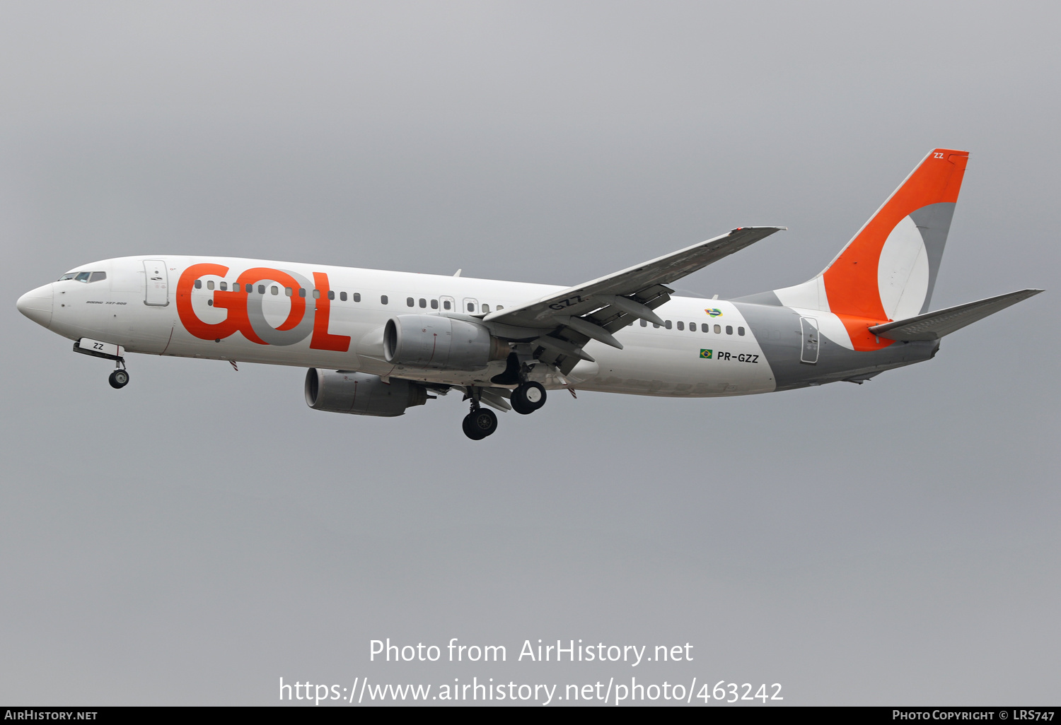 Aircraft Photo of PR-GZZ | Boeing 737-86N | GOL Linhas Aéreas | AirHistory.net #463242