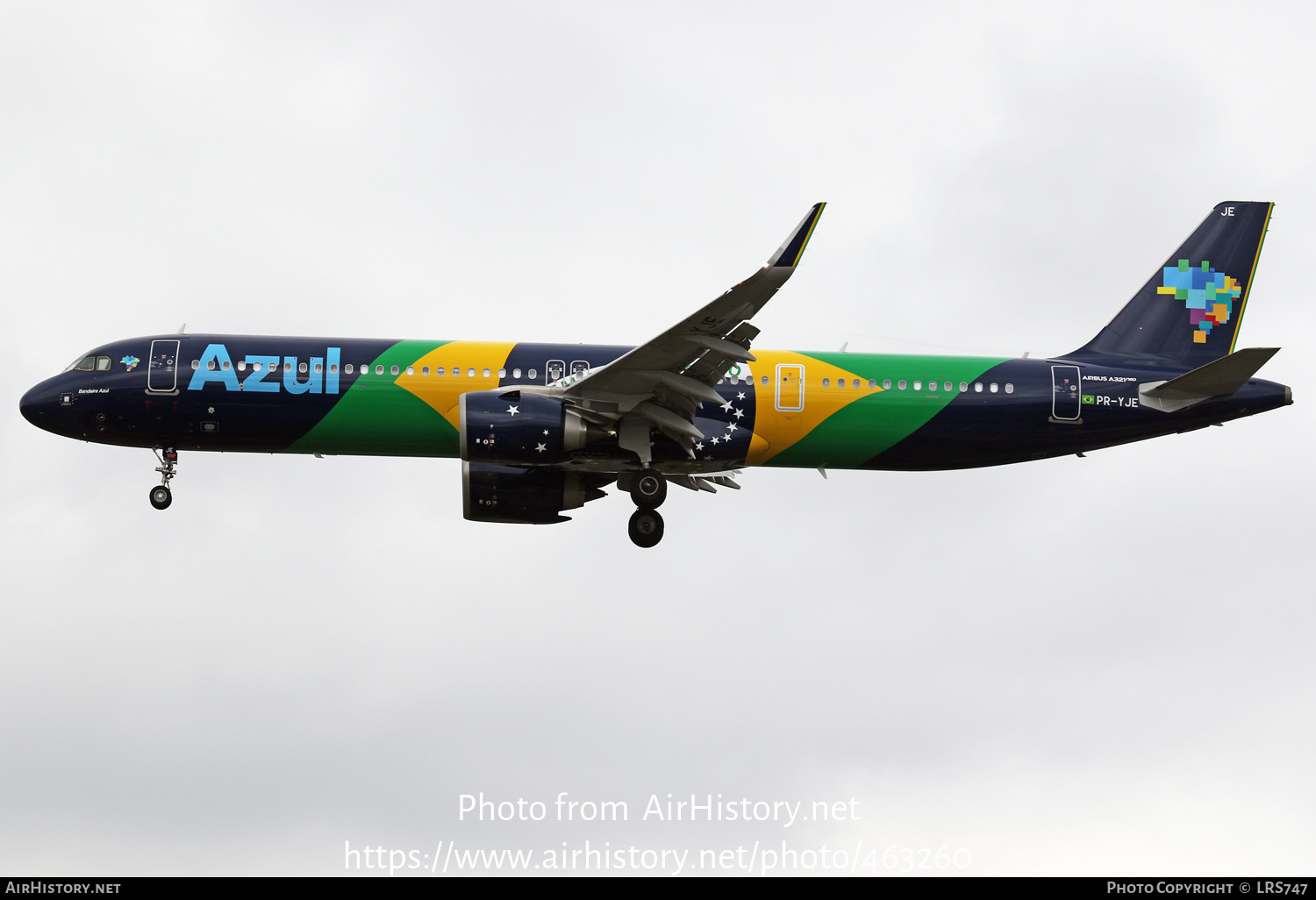 Aircraft Photo of PR-YJE | Airbus A321-251NX | Azul Linhas Aéreas Brasileiras | AirHistory.net #463260