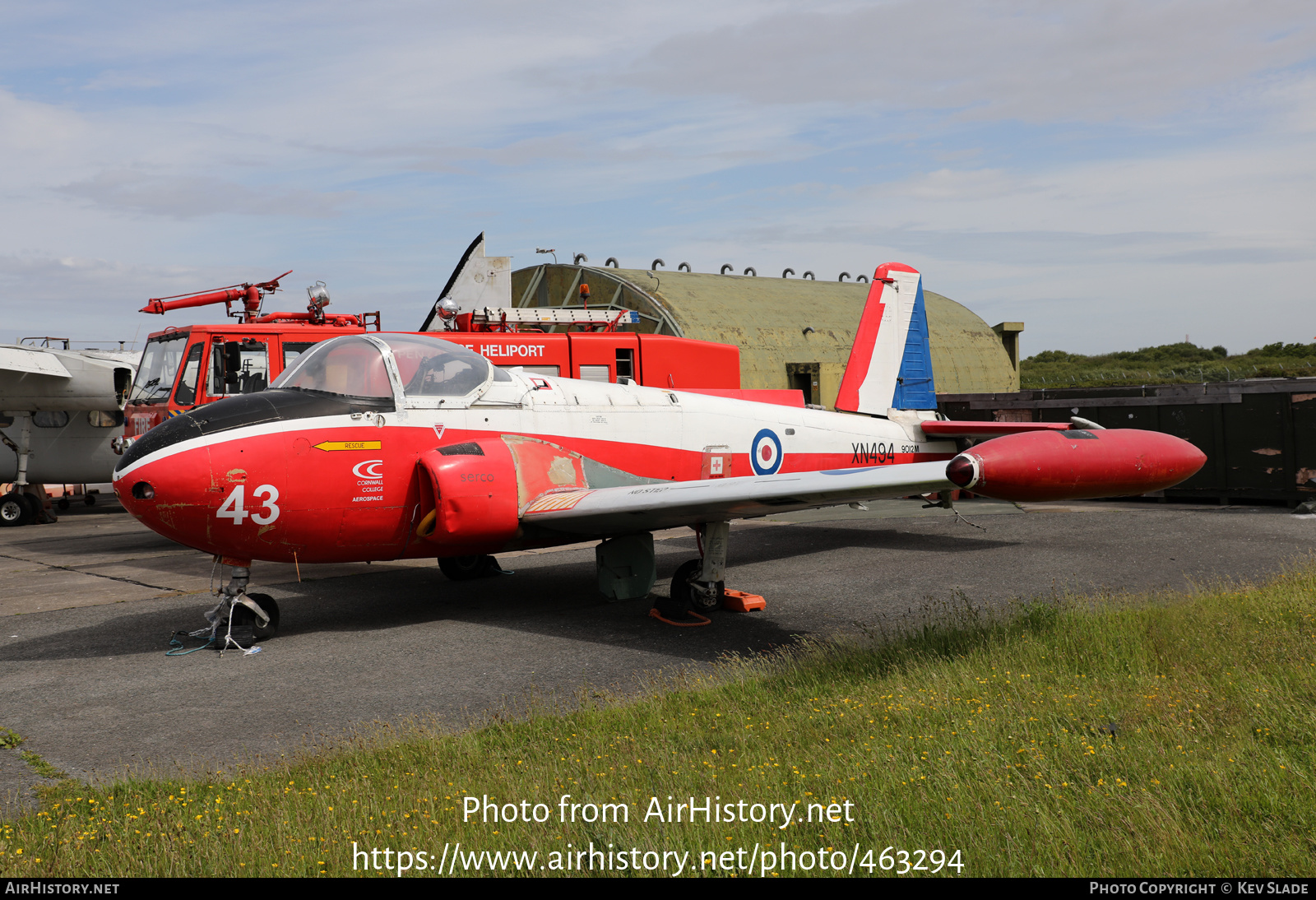 Aircraft Photo of XN494 / 9012M | Hunting P.84 Jet Provost T3A | UK - Air Force | AirHistory.net #463294