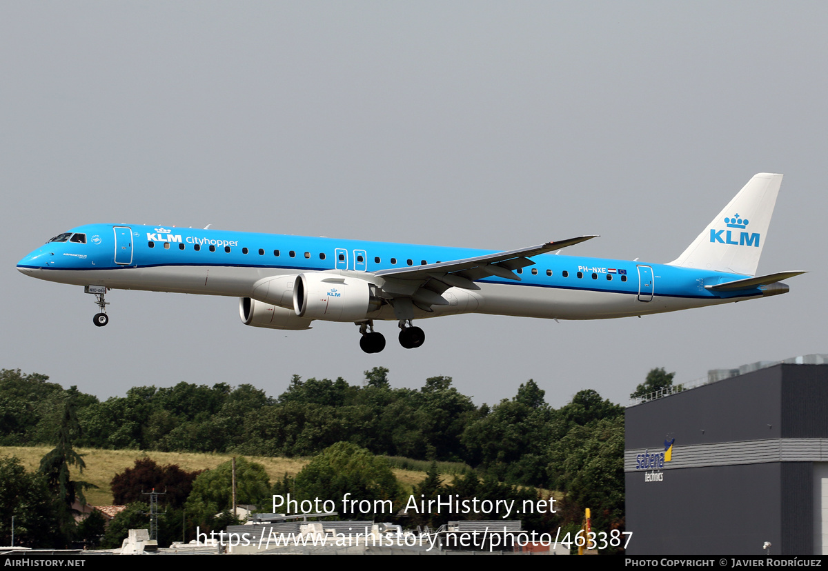 Aircraft Photo of PH-NXE | Embraer 195-E2 (ERJ-190-400) | KLM Cityhopper | AirHistory.net #463387