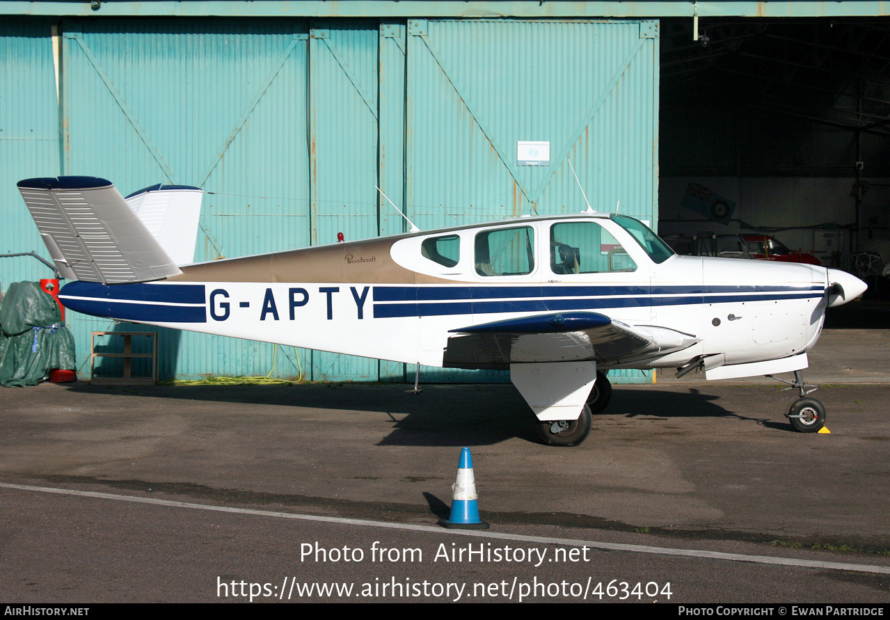 Aircraft Photo of G-APTY | Beech G35 Bonanza | AirHistory.net #463404