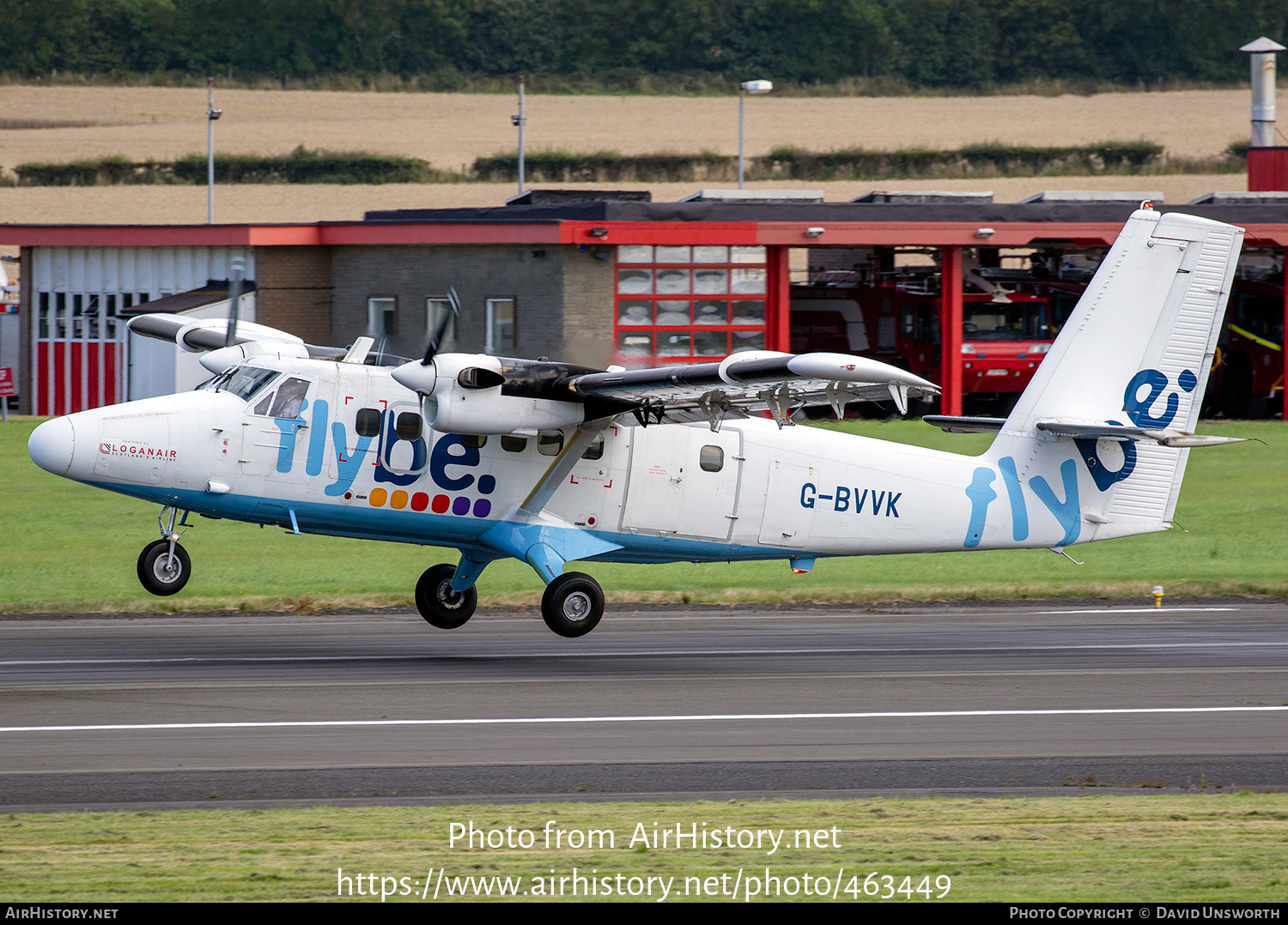 Aircraft Photo of G-BVVK | De Havilland Canada DHC-6-300 Twin Otter | Flybe | AirHistory.net #463449