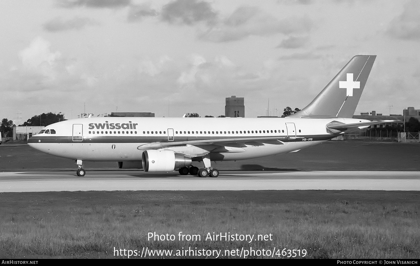 Aircraft Photo of HB-IPB | Airbus A310-221 | Swissair | AirHistory.net #463519