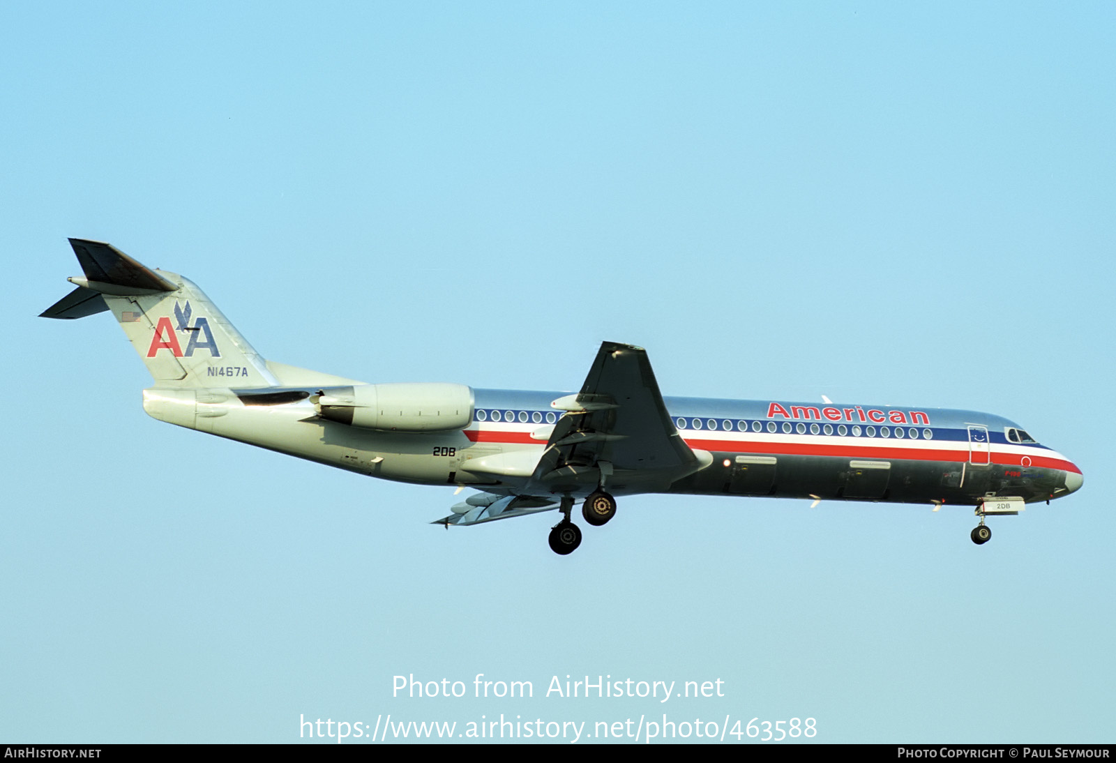 Aircraft Photo of N1467A | Fokker 100 (F28-0100) | American Airlines | AirHistory.net #463588